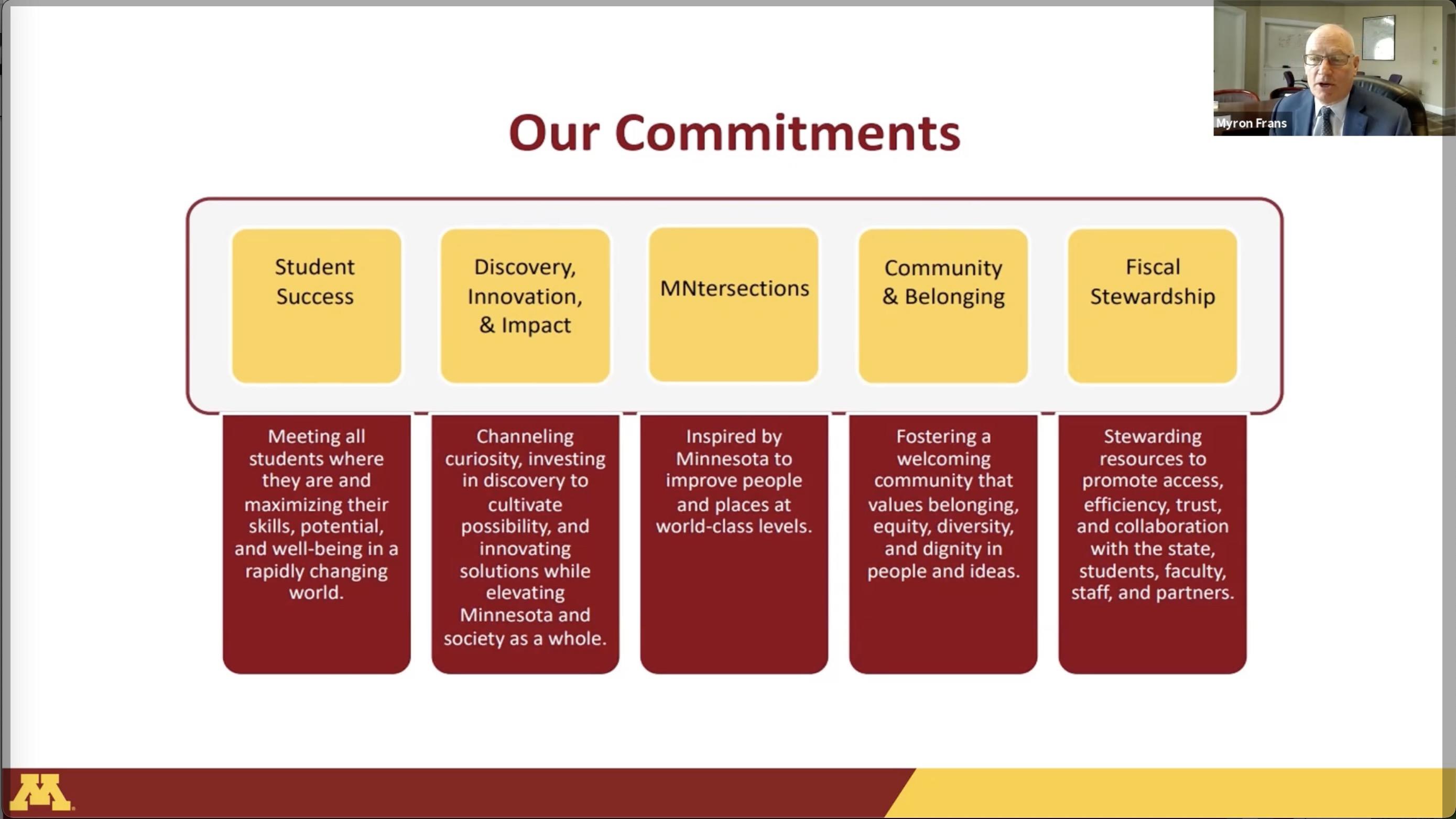 our commitments