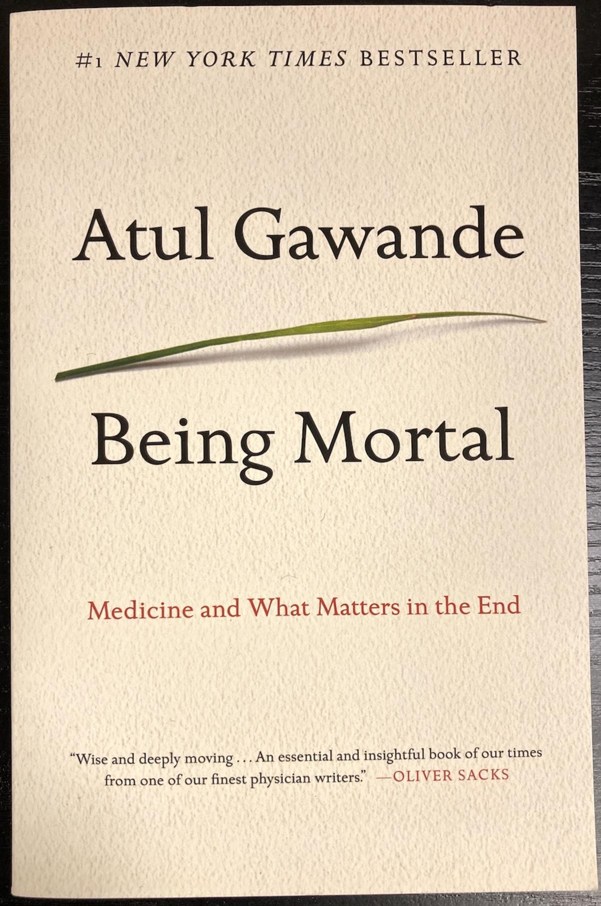 Being Mortal book cover