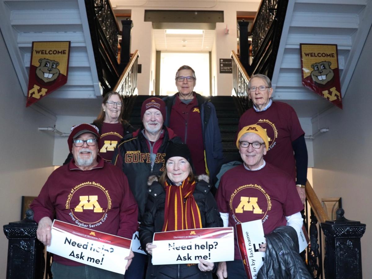 UMRA's Silver Gopher Service Corps made its debut for Newly Admitted Students Welcome Day on April 1, 2023.