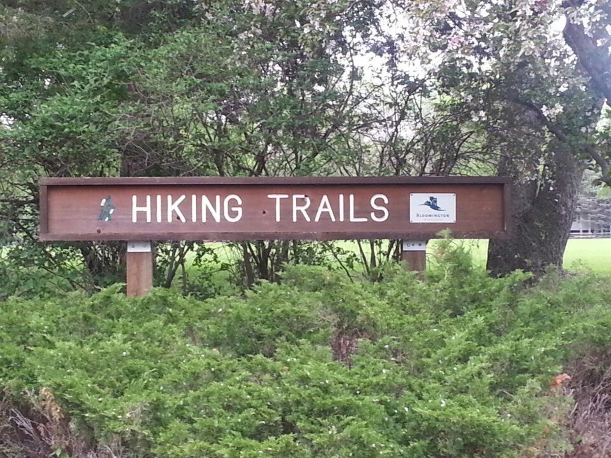Hiking Trails sign, Bloomington MN
