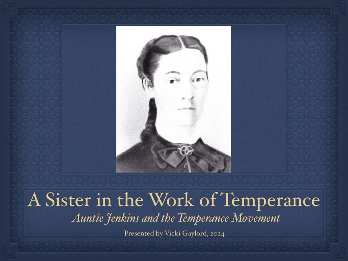 A Sister in the Work of Temperance, by Vicki Gaylord