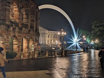 The Piazza Bra in Verona, Italy.