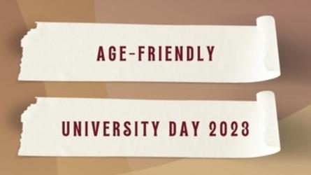 Age-Friendly University Day 2023 graphic
