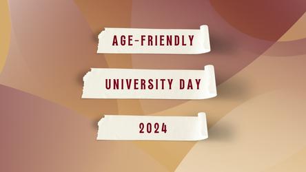 Age-Friendly University Day 2024, graphic image