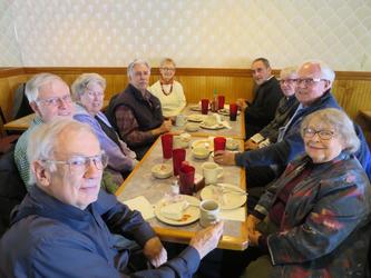UMRA Photo Club members enjoy a Great Dragon lunch before their monthly meeting, this one March 10, 2017